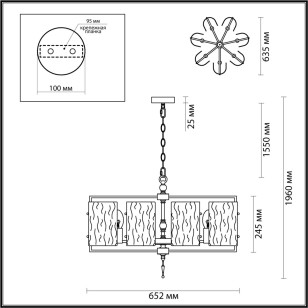 Люстра Odeon Light Modern 4878/7