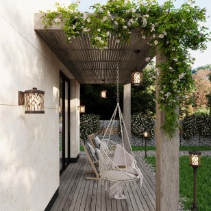 Уличный светильник 150 см Odeon Light Nature 2287/1A