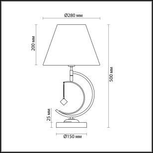 Настольная лампа Lumion Neoclassi 4469/1T