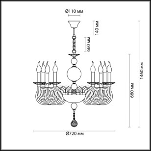 Люстра Odeon Light Classic 4601/8