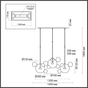 Люстра Odeon Light L-Vision 4802/36L