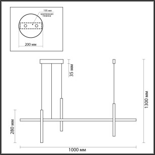 Подвесной светильник Odeon Light Hightech 6606/32L