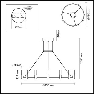 Люстра Odeon Light L-Vision 5009/48L