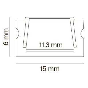 Алюминиевый профиль к светодиодной ленте LED Strip ALM001S-2M