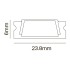 Алюминиевый профиль к светодиодной ленте LED Strip ALM002S-2M