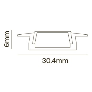Алюминиевый профиль к светодиодной ленте LED Strip ALM003S-2M
