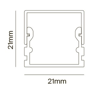 Алюминиевый профиль к светодиодной ленте LED Strip ALM007S-2M
