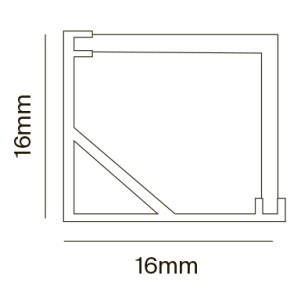Алюминиевый профиль к светодиодной ленте LED Strip ALM009S-2M