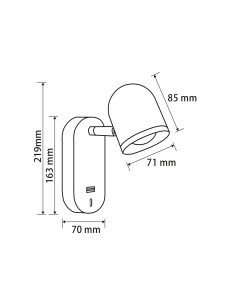 Бра Freya LED FR10003WL-L4W