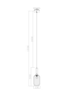 Светильник подвесной Freya Modern FR8013PL-01AM
