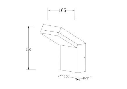 Бра Outdoor Paso O595WL-L12B3K