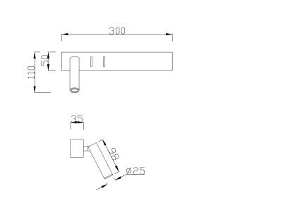 Бра Technical Ceiling & Wall C031WL-L8W3K