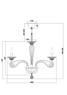 Люстра Maytoni Neoclassic DIA010PL-10TR