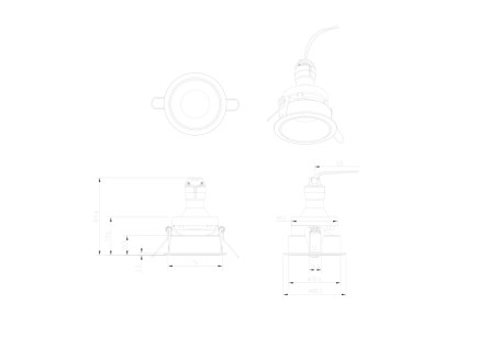 Светильник встраиваемый Technical Downlight DL053-01B