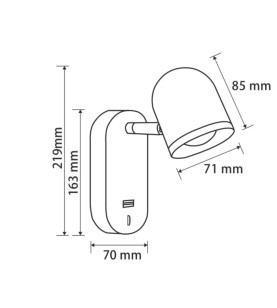 Бра Freya LED FR10003WL-L4W