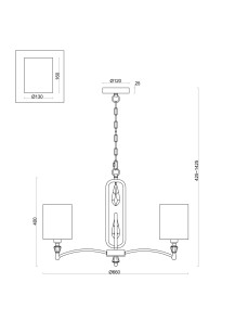 Светильник подвесной Freya Crystal FR1007PL-05N