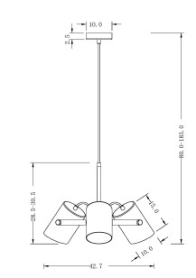 Светильник подвесной Freya Loft FR4004PL-03WB
