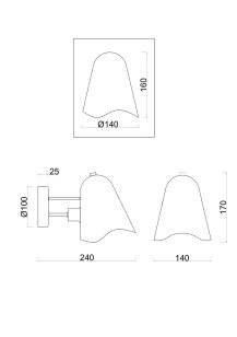 Бра Freya Modern FR5037WL-01S