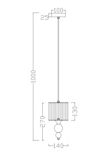 Светильник подвесной Freya Modern FR5093PL-01CH