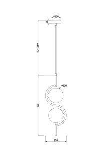 Светильник подвесной Freya Modern FR5124PL-02BS