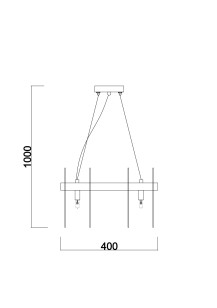 Светильник подвесной Freya Modern FR5141PL-08BS2