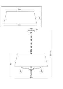 Светильник подвесной Freya Classic FR5190PL-05BS1