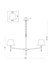 Светильник подвесной Freya Classic FR5190PL-07BS