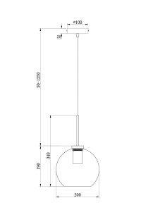 Светильник подвесной Freya Modern FR8002PL-01B