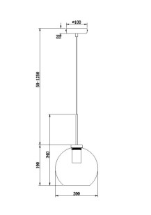 Светильник подвесной Freya Modern FR8002PL-01BS