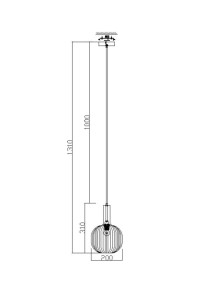 Светильник подвесной Freya Modern FR8012PL-01AM