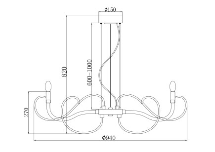 Люстра Maytoni Modern MOD051PL-07TR
