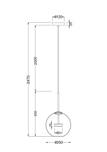Светильник подвесной Maytoni Modern MOD055PL-L12G3K