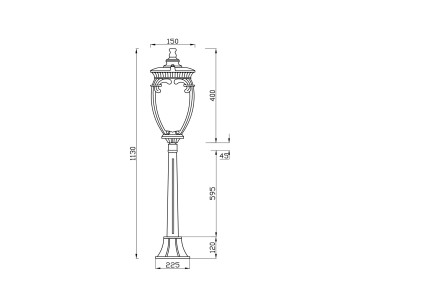 Светильник ландшафтный Outdoor Fleur O414FL-01GB1