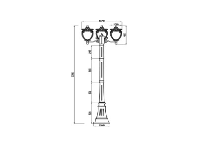 Светильник ландшафтный Outdoor Fleur O414FL-03BZ
