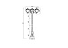Светильник ландшафтный Outdoor Fleur O414FL-03BZ