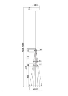 Светильник подвесной Maytoni Pendant P028PL-01PN