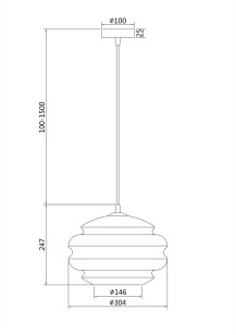 Светильник подвесной Maytoni Pendant P079PL-01AM