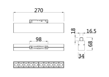 Трековый светильник Technical TR014-2-20W4K-B