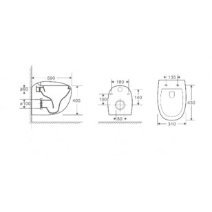 Унитаз WeltWasser SK 31x40.5 10000003809