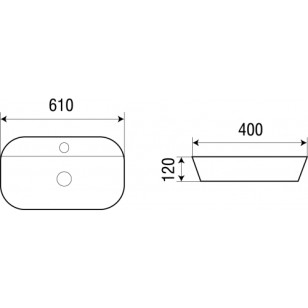 Раковина WeltWasser SK 610x61x12 10000003825