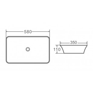 Раковина WeltWasser SK 580x35x11 10000004561