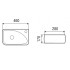 Раковина WeltWasser SK 460x28x17 10000004599