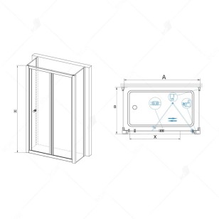 Душевой уголок RGW Classic 90x80x185 04094198-011P