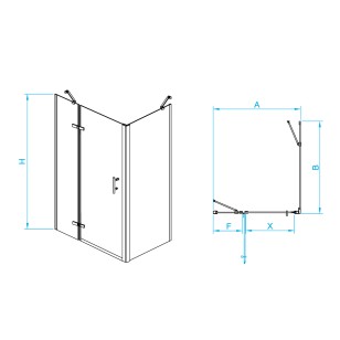 Душевой уголок RGW Passage 90x70x195 41087797-084L