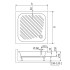 Душевой поддон RGW Acryl 80x80 16180188-51-A