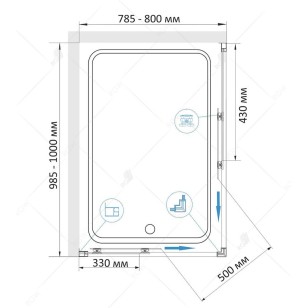 Душевой уголок RGW Classic 80x100x185 32094480-11