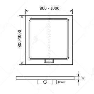 Душевой поддон RGW GWS 90x90 03150199-01