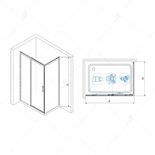 Душевой уголок RGW Leipzig 180x90x195 34124198-11