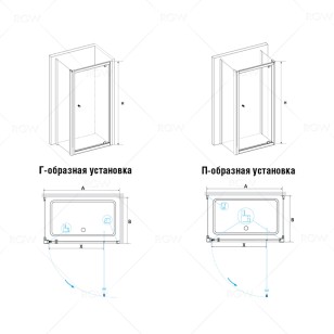 Душевой уголок RGW Passage 90x70x185 04084397-011