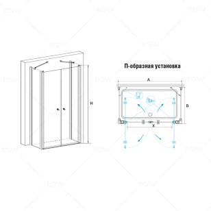 Душевой уголок RGW Passage 90x70x185 04084797-011